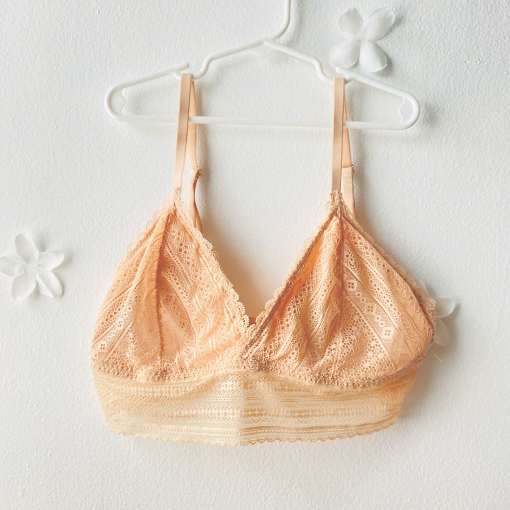 M Pink Lace Bralette